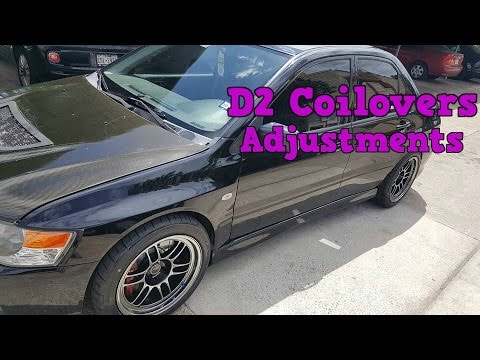 Mitsubishi Evo 9 Coilverover Adjustments (D2 Coilovers)