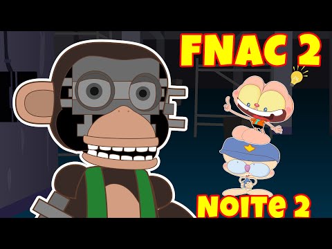 Mongo e Drongo: Noite 2 de Five Nights at Candy's 2  - FNAC 2 em desenho animado com Cindy e Chester