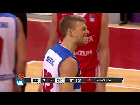 ABA Liga 2015/16, Round 14 match: Igokea - Cedevita (13.12.2015)