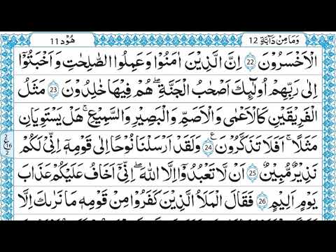 QURAN PARA 12 QARI MUHAMMAD AYUB JUST ARABIC RECITATION FULL HD