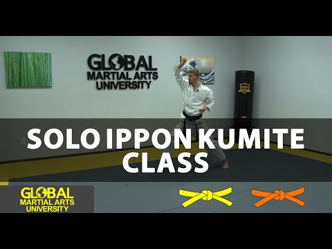 Shotokan -  Solo Kumite Practice Class - Yellow and Orange Belt thumbnail