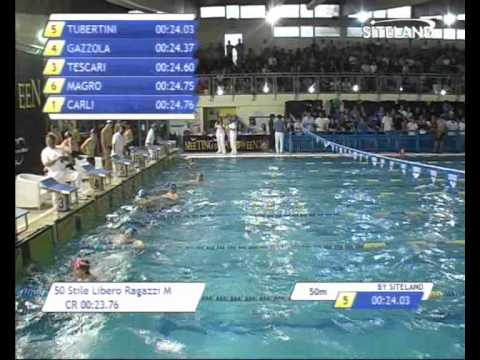 Serie 1 dei 50 Stile Libero Ragazzi Maschi -  Meeting di Halloween 8  Trofeo citta' di Rosa'