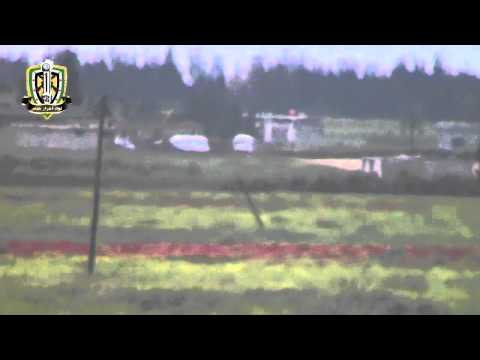 استهداف دبابة تي72 من قبل لواء أحرار حمص على جبهة البويضة في ريف حمص