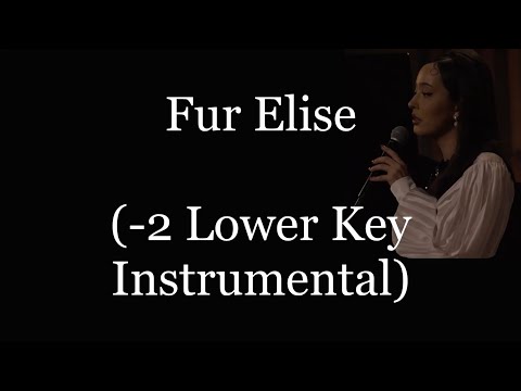 Faouzia - Fur Elise (-2 Lower Key Piano Instrumental / Karaoke)