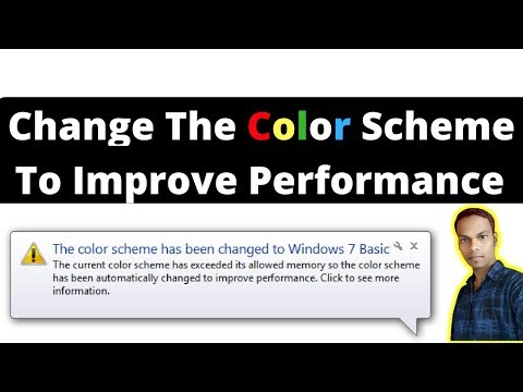 How To Fix : The Color scheme has been changed to windows 7 basic