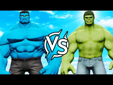 GREEN HULK vs BLUE HULK 💥 Only One Can Win