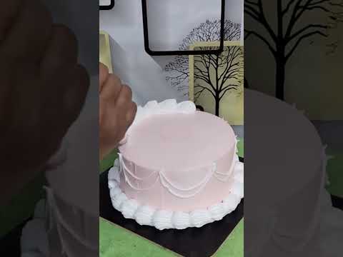 vintage design cake / rabadi cake #cake #shortsfeed #shorts #cakerecipes #cakedecorating #youtube