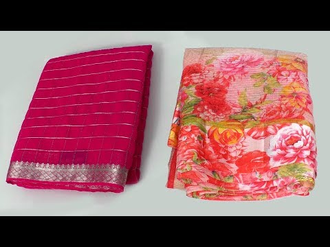 Chiffon georgette printed sarees