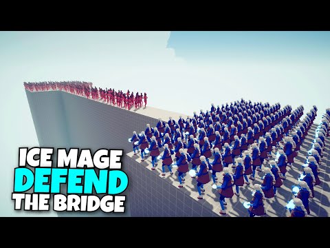 ICE MAGE DEFEND THE BRIDGE VS EVERY UNITS - Totally Accurate Battle Simulator