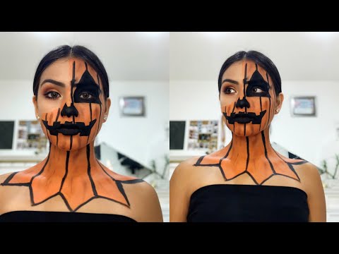 PUMPKIN HALLOWEEN MAKEUP TUTORIAL!
