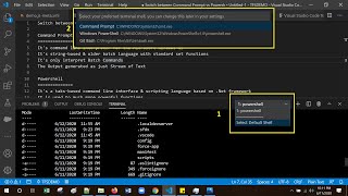 Visual Studio Code Tips - Switch between Command Prompt vs Powershell in Visual Studio Code Terminal