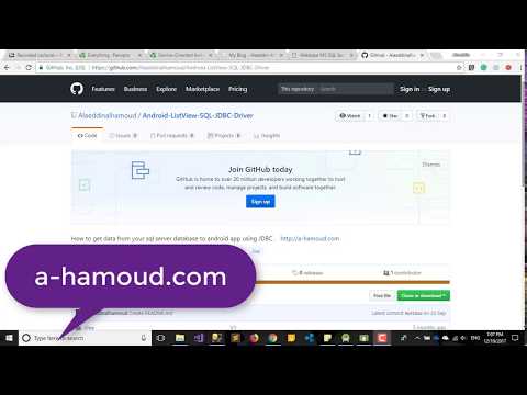 Android ListView JDBC Driver Local SQL Server Database