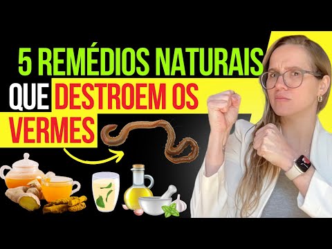 Receitas NATURAIS para destruir os VERMES INTESTINAIS