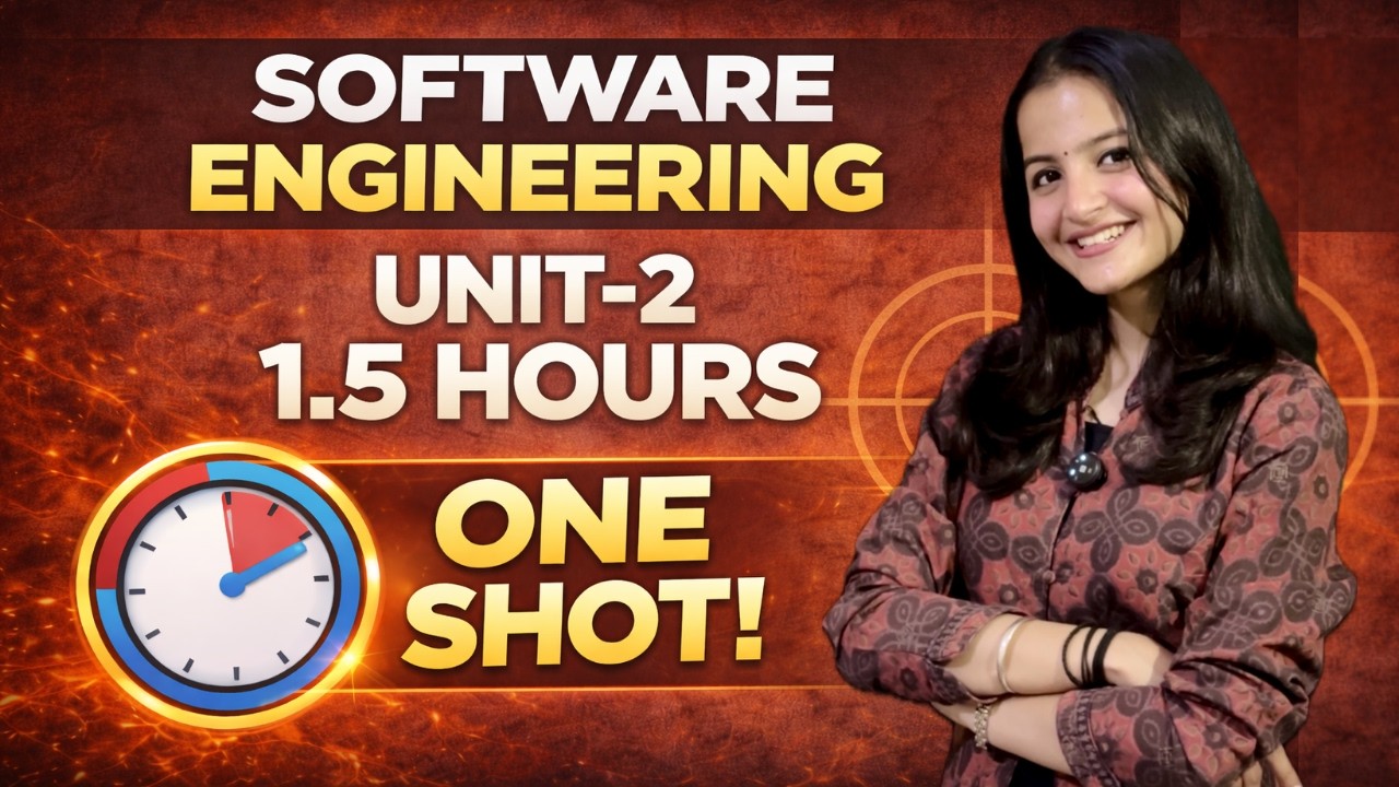 Software Engineering Unit-2 One Shot| Complete in 1.5 Hours| Requirement Analysis Sem-4| In Hindi