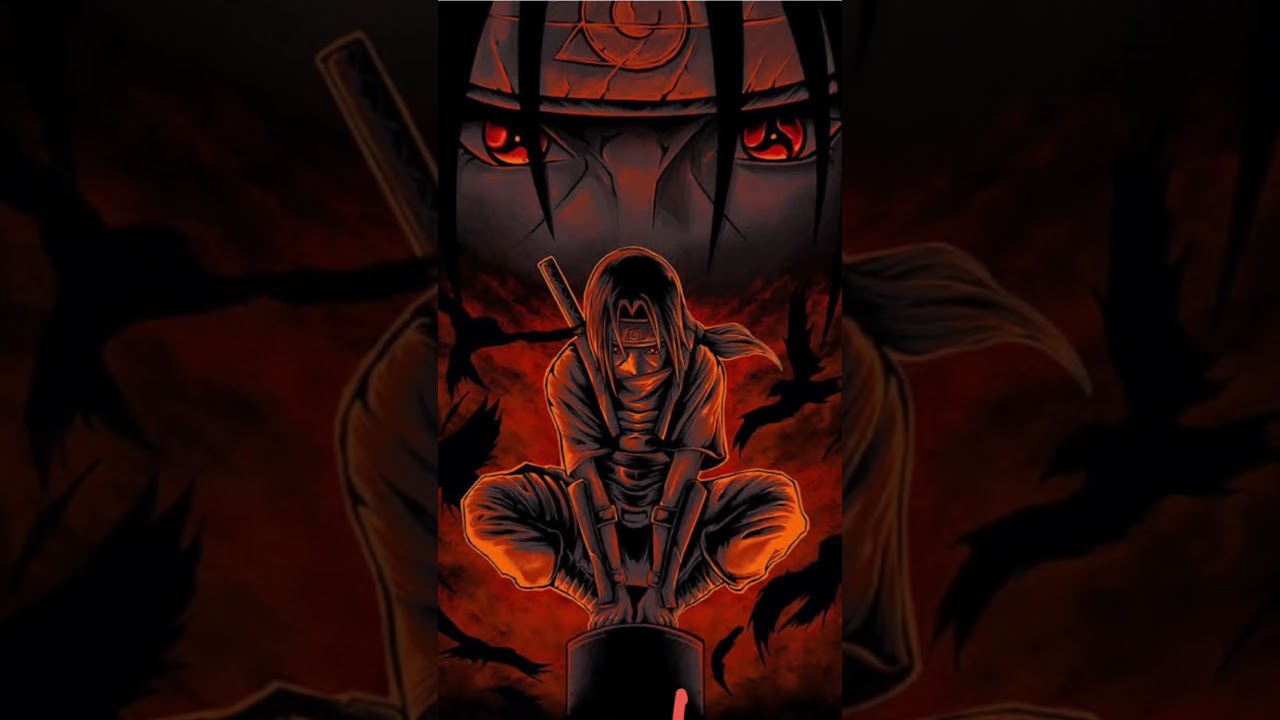 top 5 Itachi wallpaper 😱☠️ #anime #itachi #wallpaper