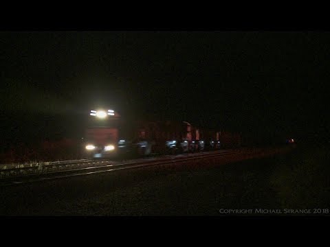 SCT Freight Train 6PM9 At Night - PoathTV Australian Railways