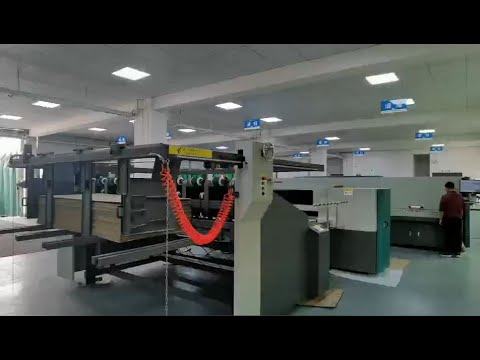 WD200-36A+ Single pass corrugated digital printer connect with drying and coatting system