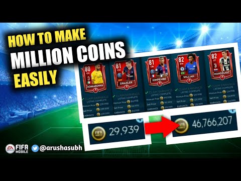 HOW TO MAKE MILLION COINS EASY & QUICK, FIFA MOBILE, #fifamobile19