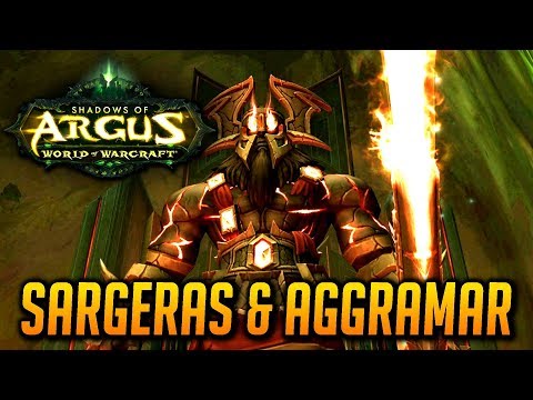 WoW Legion 🌟 Aggramar and Sargeras Cutscene - Patch 7.3