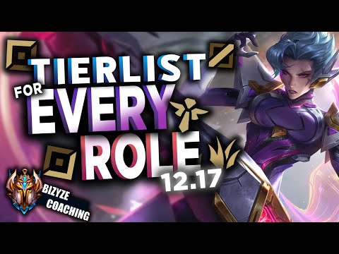 Best Champs To CLIMB for EVERY ROLE - NEW Updated 12.17 Patch
