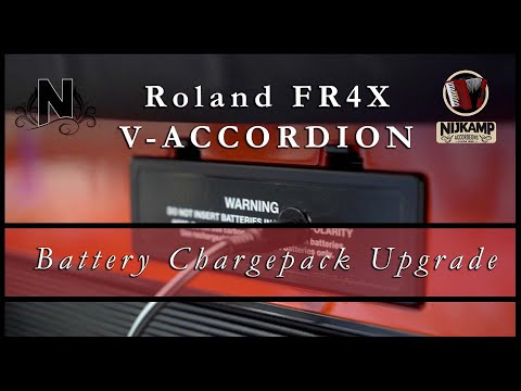 Roland V-Accordion FR4X // Charge Kit Upgrade! NO MORE BATTERY HASSLE!