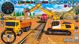 Railway Construction Simulator 3D - JCB Games 2025 - Android Gameplay