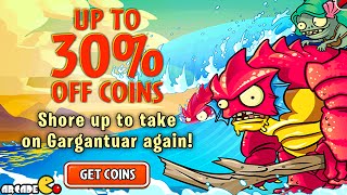 Plants Vs Zombies 2: Big Wave Beach Day 16 Gargantuar Wave