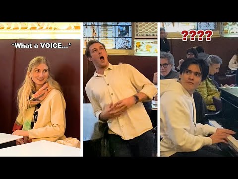 OPERA singer pranked a whole restaurant🗣️😳 - La Donna è mobile, Verdi -