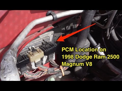1998 Dodge Ram 2500 Magnum V8 PCM Module location