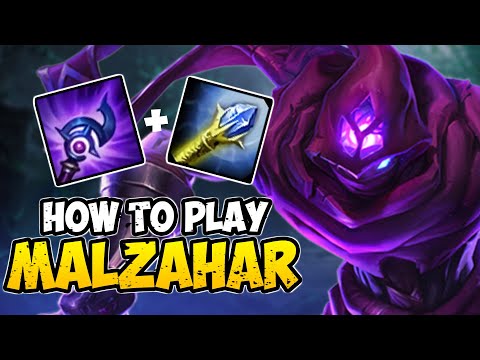 How to Play MALZAHAR MID for Beginners | MALZAHAR Guide Season 10 | League of Legends
