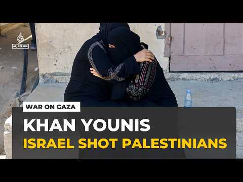 Israeli forces have shot two Palestinians in Khan Younis along the so-called 'yellow line'