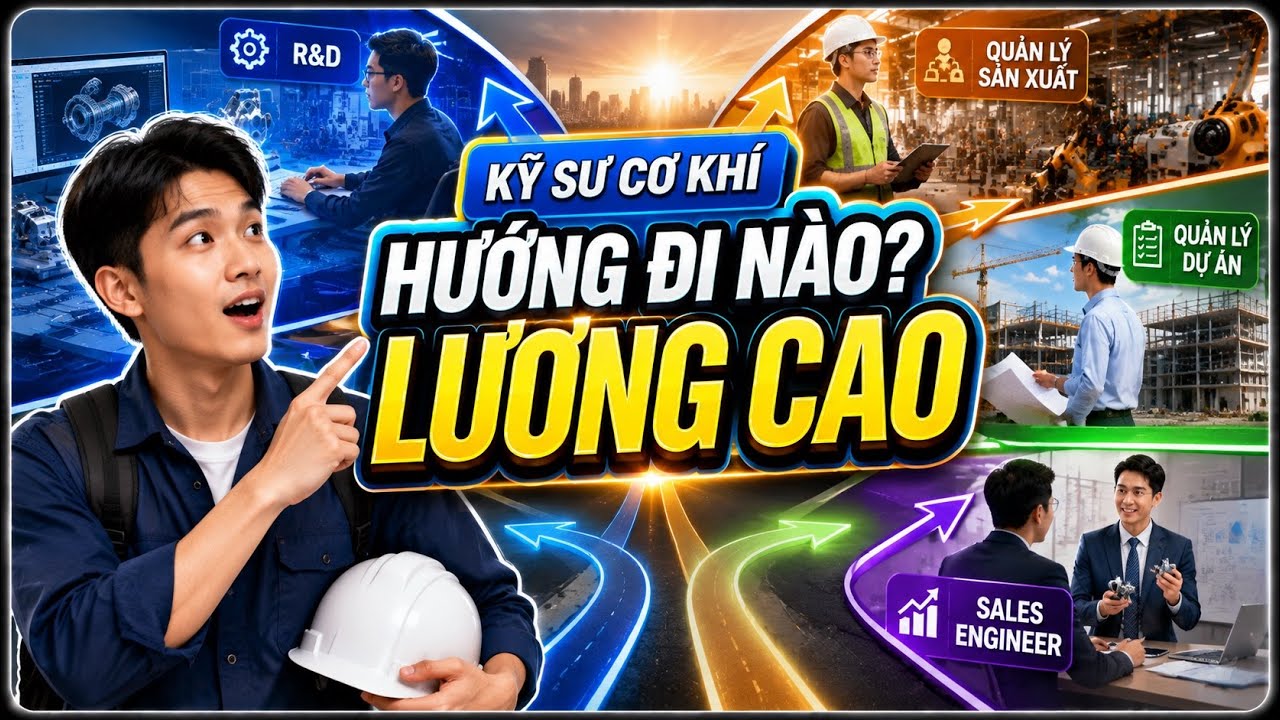 4 Lộ Trình Bứt Phá Thu Nhập Cho Kỹ Sư Cơ Khí