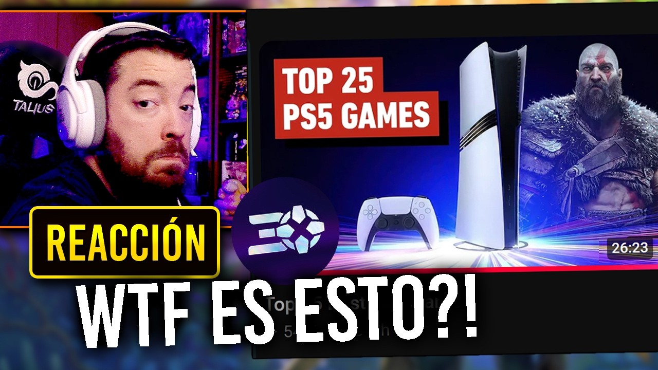 QUIÉN HA HECHO ESTO? LA IA?! Mi REACCIÓN al "TOP 25 MEJORES JUEGOS DE PS5"