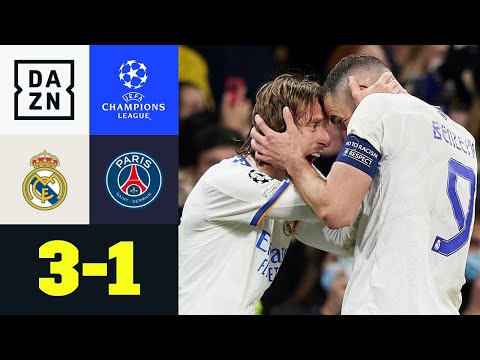 König-Karim und Magic-Modric schicken PSG Heim: Real Madrid – PSG 3:1 | UEFA Champions League | DAZN