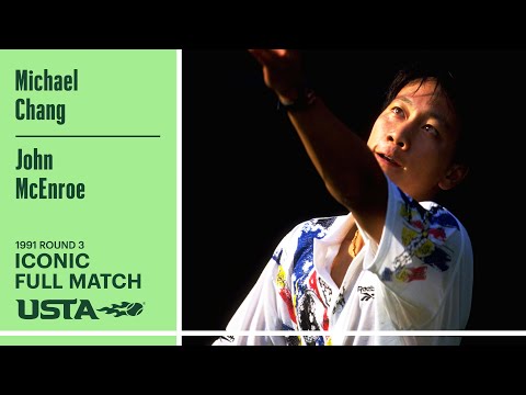 Michael Chang vs. John McEnroe Iconic Full Match | 1991 US Open Round 3