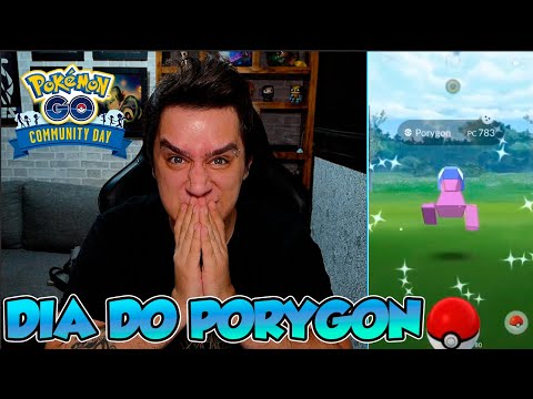 MELHORES MOMENTOS DIA DA COMUNIDADE PORYGON  - Pokémon GO | Capturando Shiny