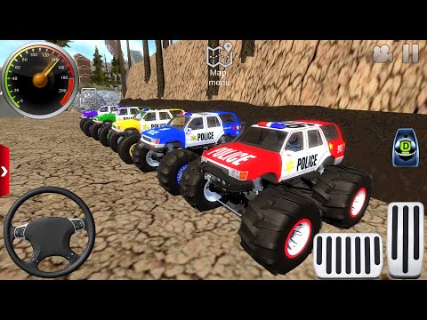 Juegos De Carros - Police Monster Truck Racing Offroad Simulator #2 - Android / IOS GamePlays 2025