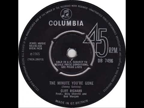 UK no. 1, (214) Cliff Richard - The Minute You're Gone