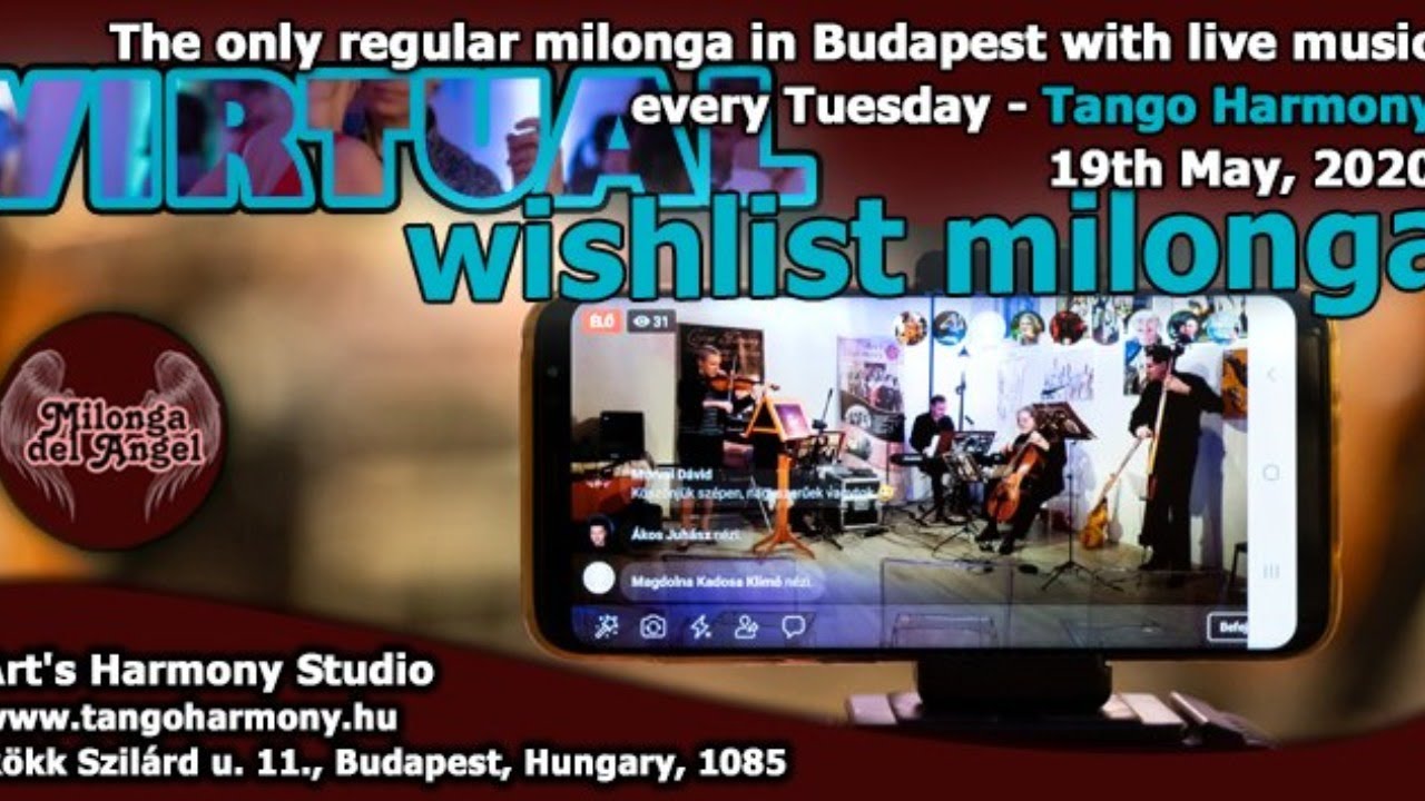 Milonga del Angel “virtual” Wishlist milonga by Tango Harmony!