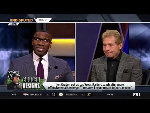 UNDISPUTED   Skip Bayless SHOCKED Jon Gruden out as Las Vegas Raiders coach over offensive emails