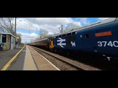 37403 & 37516 passing Cramlington BLS railtour Edinburgh - Sunderland