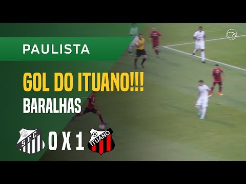 GOL (BARALHAS) - SANTOS X ITUANO - 28/01 - PAULISTA 2018