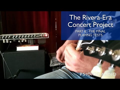 The Rivera-Era Concert Project Part 6: The Final Playing Tests