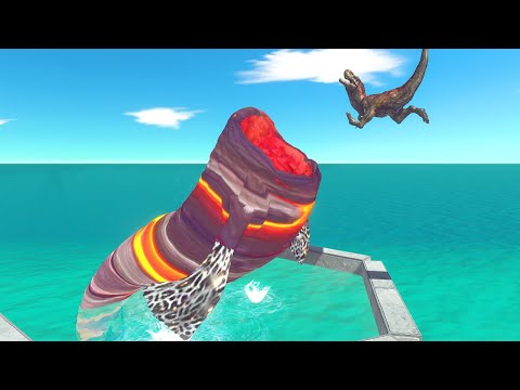 Dinosaurs or Modern Mammals - Who Can Jump Over Mutant Bloop? | Animal Revolt Battle Simulator