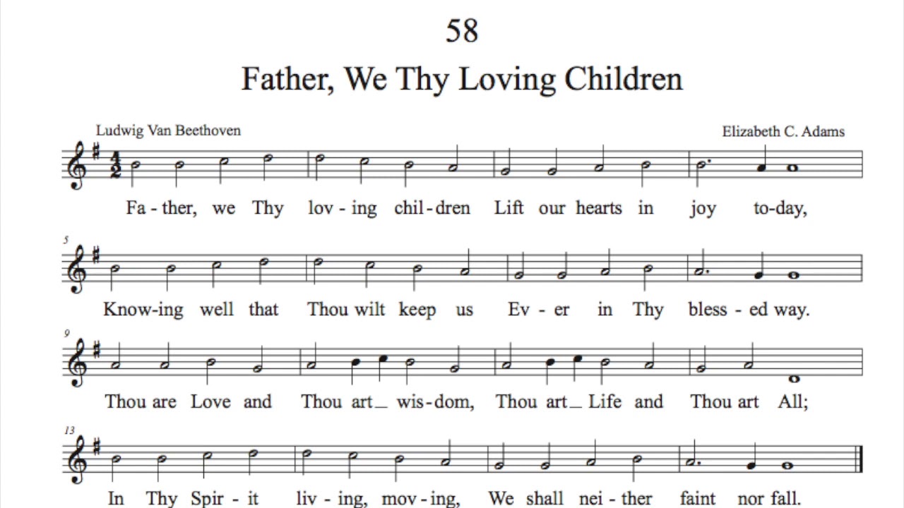 Hymns from the Christian Science Hymnal - Nos. 57, 58, and 59