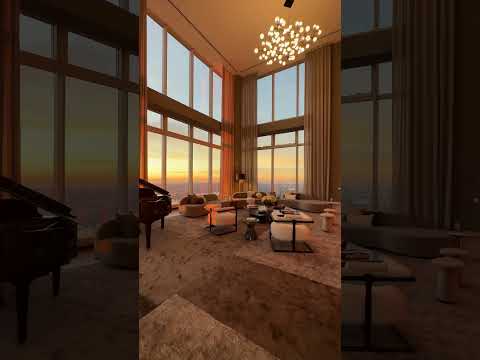 SUNRISE from the TALLEST RESIDENTIAL PENTHOUSE IN THE WORLD! #shorts #nyc #views
