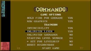 Commando : Special Edition - Commodore 64 !! - CHEATS ON! - Just wanted to see what it looked like!