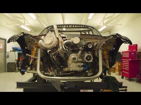Twin Turbo 4-Rotor Engine in "Mad Mike's" 1200hp Mazda MX-5
