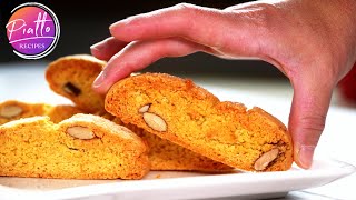 Classic Italian Biscotti Recipe with Almonds: TOZZETTI Cookies 😍