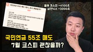 국민연금 55조 매도, 7월 코스피 괜찮을까?